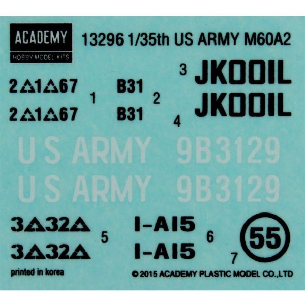 1/35 Amerikan Army M60A2 PATTON Tank Maketi, Academy 13296 - Görsel 4