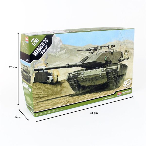 1/35 Israil Magach 7C Gimel Tank Maketi, Academy 13297 - Görsel 5