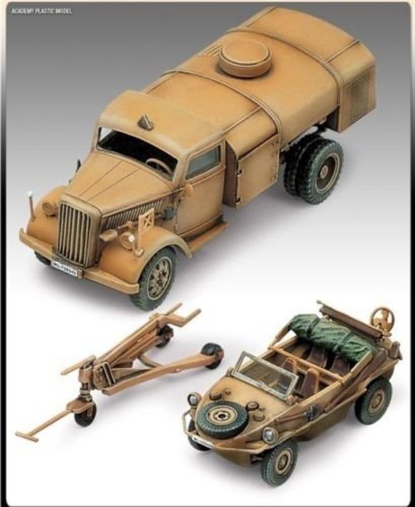 1/72 Alman Yakıt Tankeri ve Schwimwagen Askeri Araç Maket SetiA13401 - Görsel 2