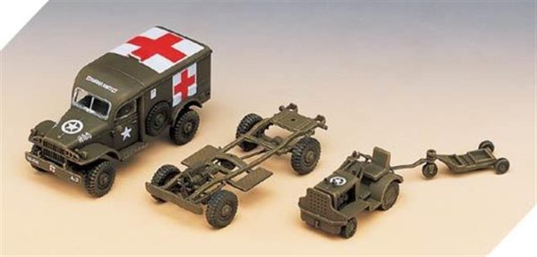 1/72 Amerikan Ambulans ve Çekici Maket SetiA13403 - Görsel 3