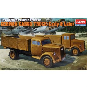1/72 Alman WWII Kargo Kamyonları (Erken ve Geç Dönem) Maketi Seti, Academy 13404
