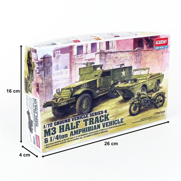 1/72 Amerikan M3 Maketi, Academy 13408 - Görsel 5