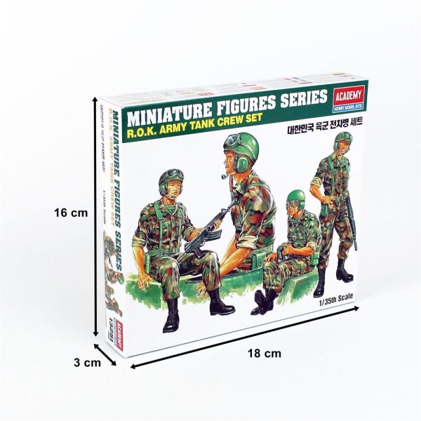 1/35 ROK Army Tank Mürettebatı Maketi, Academy 13251 - Görsel 5