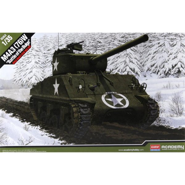 1/35 Amerikan Kara Kuvvetleri M4A3 76mm Sherman Orta Tank Maketi, Academy 13500