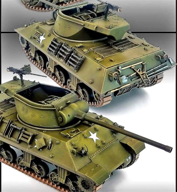 1/35 M36/M36B2 (Battle of the Bulge) Tank Maketi, Academy 13501 - Görsel 4