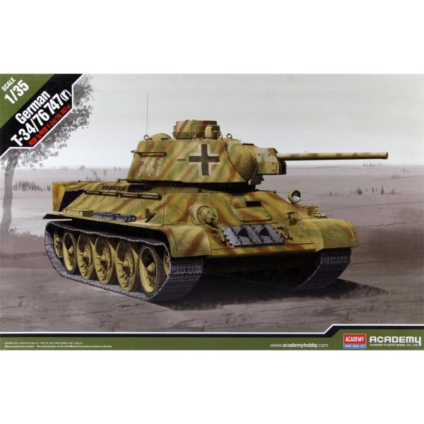 1/35 T-34 747(R) Alman Versiyonu Tank Maketi, Academy 13502