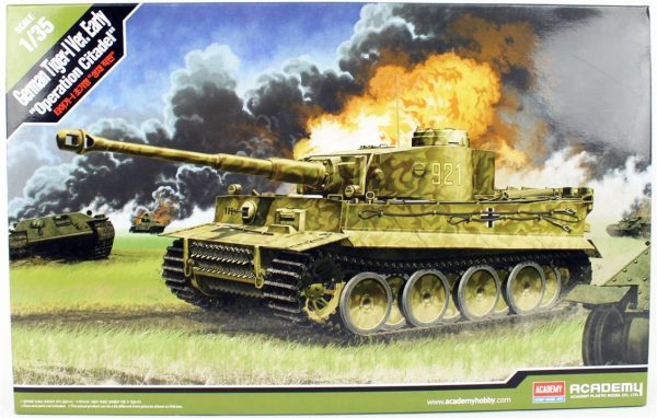 1/35 German Tiger-I Ver. Early (Operation Citadel) Tank Maketi Maketi, Academy 13509