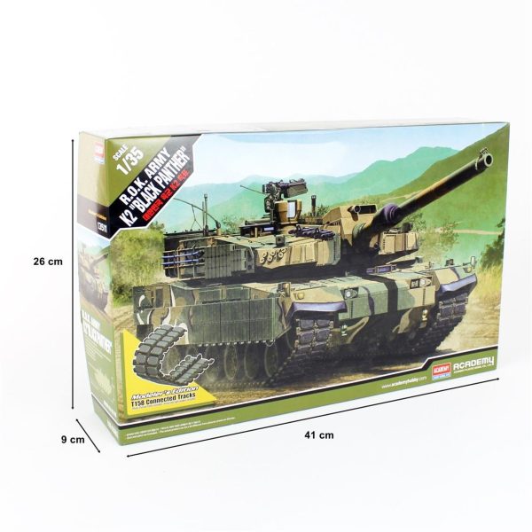 1/35 Güney Kore K2 ( Kara Panter ) Tank Maketi, Academy 13511 - Görsel 4