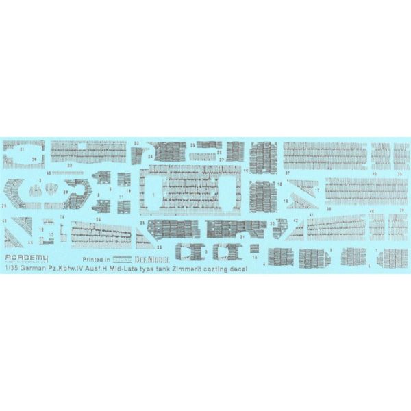 1/35 Alman Pz.Kpfw. IV Ausf.H (Versiyon Orta) Tank Maketi, Academy 13516 - Görsel 5