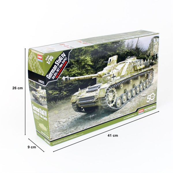 1/35 Stug. IV Sd.Kfz. 167 Erken Dönem Tank Maketi, Academy 13522 - Görsel 5