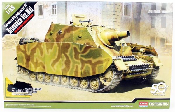 1/35 German Strumpanzer IV Brummbar (Orta Versiyon) Tank Maketi, Academy 13525