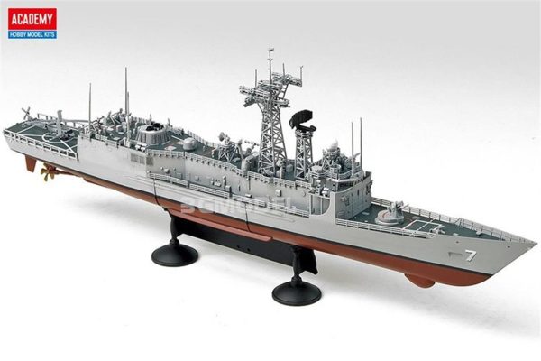 1/350 USS Oliver Hazard Perry (FFG-7) Gemisi Maketi, Academy 14102 - Görsel 3