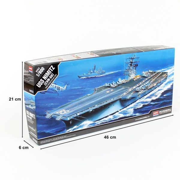 1/800 ABD Donanması CVN-68 Nimitz Uçak Gemisi Maketi, Academy 14213 - Görsel 4