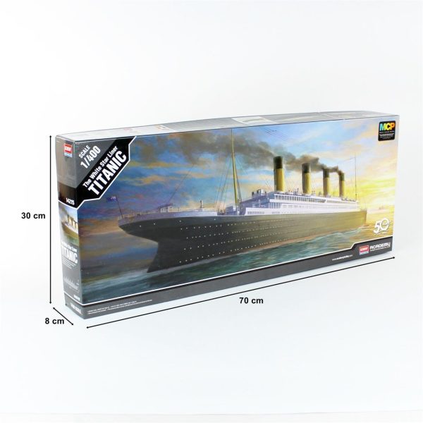 1/400 The White Star Liner Titanic Yolcu Gemisi Maketi, Academy 14215 - Görsel 5