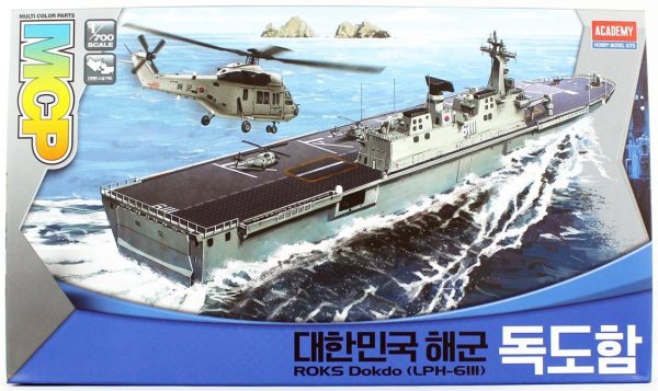 1/700 ROK Navy Dokdo (LPH 6111) Gemisi Maketi, Academy 14216