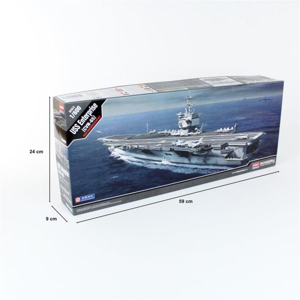 1/600 USS Enterprise CVN-65 Gemisi Maketi, Academy 14400 - Görsel 5