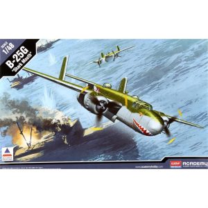 1/48 B-25G Shark Mouth Uçak Maketi, Academy 12290