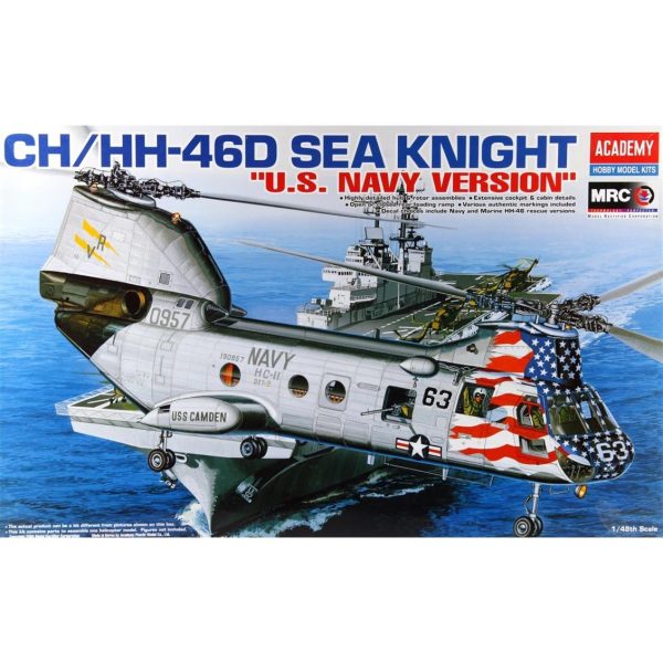 1/48 CH-46D Sea Knight Helikopter Maketi, Academy 12207