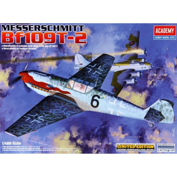 1/48 Messerschmitt Bf 109T-2 Uçak Maketi, Academy 12225