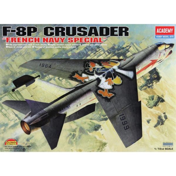 1/72 F-8P Crusader Uçak Maketi, Academy 12407