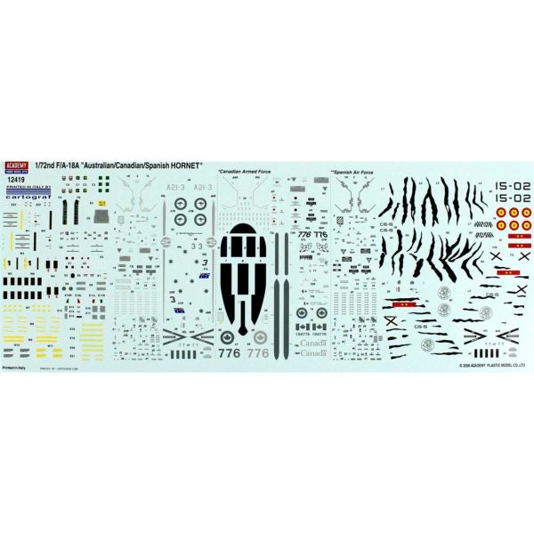 1/72 F/A-18A Hornet Uçak Maketi, Academy 12419 - Görsel 4