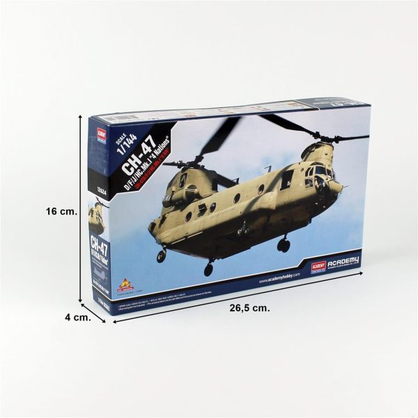 1/144 CH-47D/F/J/HC.Mk.1 (4 nations) Askeri Helikopter Maketi, Academy 12624 - Görsel 5