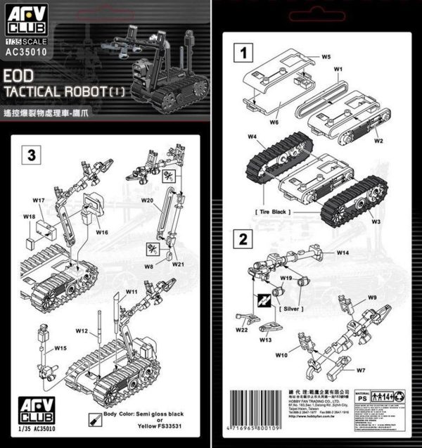 1/35 Talon Robot Maketi, AFV Club AC35010 - Görsel 2