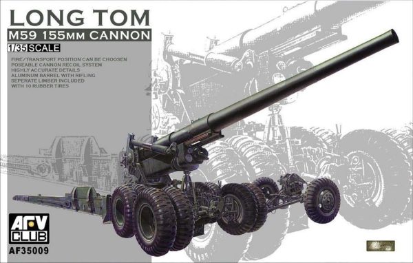1/35 Long Tom M59 155 mm Cannon (OBÜS) Maketi, AFV Club 35009