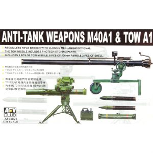 1/35 Anti-Tank Weapons M40A1 & TOW A1 (106mm TOW) Anti Tank Silahı Maketi, AFV Club AF35021