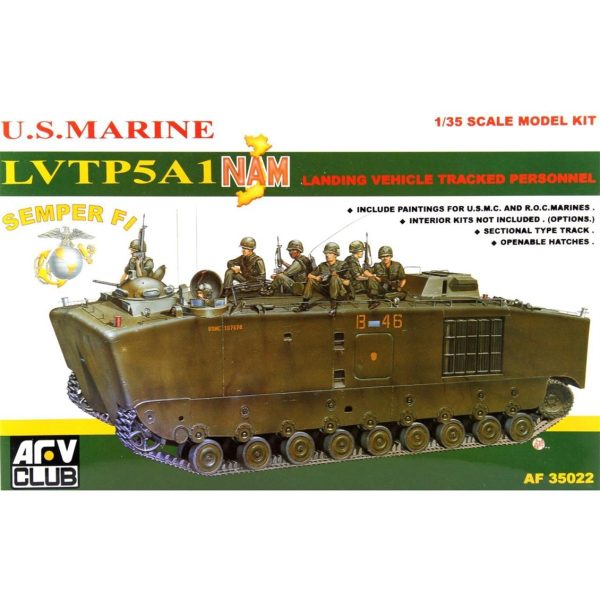 1/35 LVTP5 Amfibik Paletli Personel Taşıyıcı Maketi, AFV Club 35022