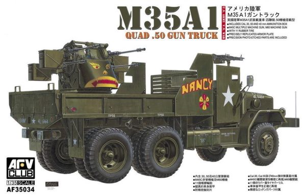 1/35 M35A1 Vietnam Gun Truck Silahlı Kamyon Maketi, AFV Club 35034