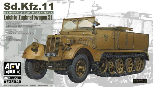 1/35 Sdkfz11 3 Ton Yarı Paletli Kamyon Maketi, AFV Club 35040