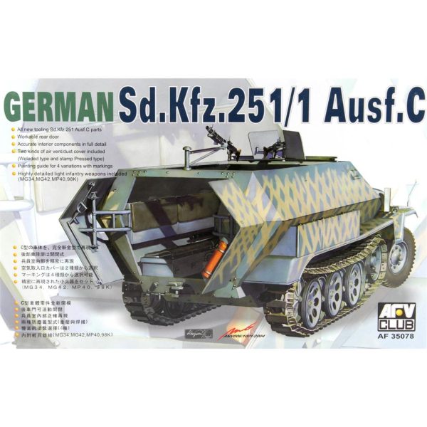 1/35 Sd.Kfz.251/1 Ausf.C Tank Maketi, AFV Club 35078