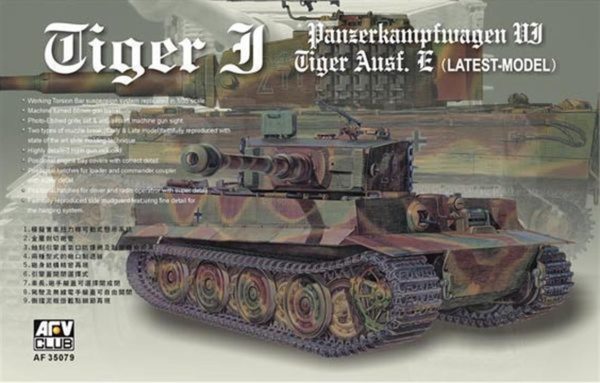 1/35 Sdkfz.181 Tiger I (Late Type) Tank Maketi, AFV Club 35079