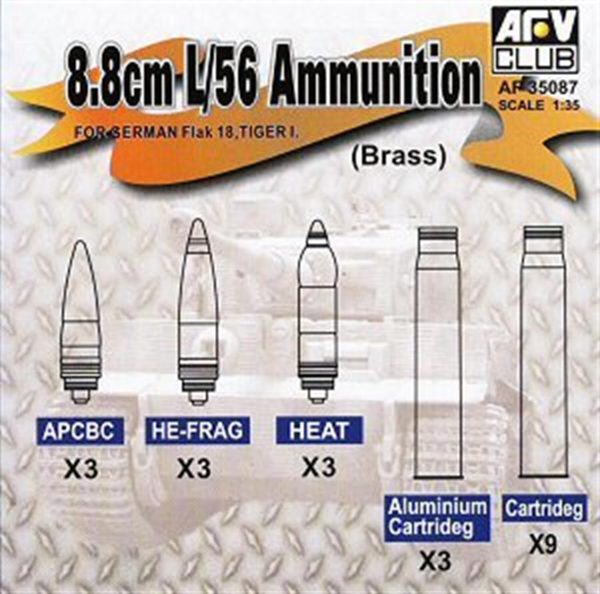 1/35 8.8cm L/56 Cephane Seti Maketi, AFV Club AF35087 - Görsel 2