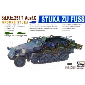 1/35 Sd. Kfz. 251/1 Ausf. C Stuka Zu Fuss Tank Maketi, AFV Club 35091
