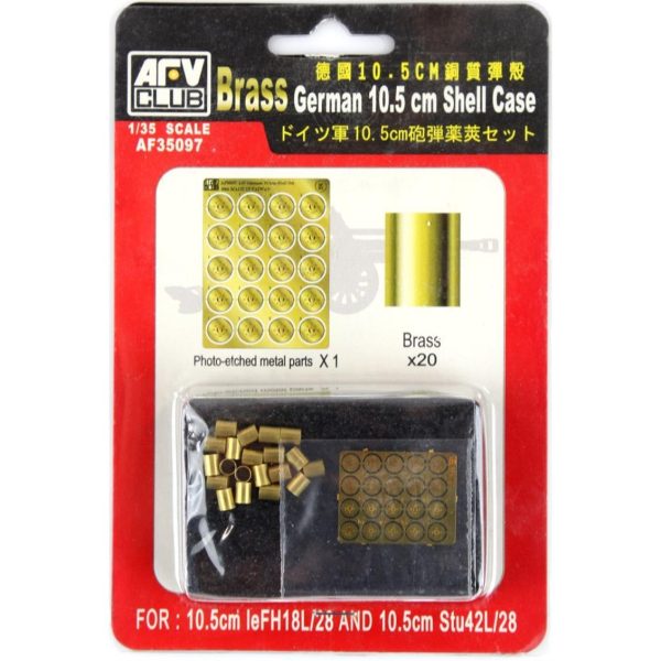 1/35 German 10.5 cm. Top Kovanı 20 Adet Prinç Detay Seti, AFV Club AF35097 - Görsel 4