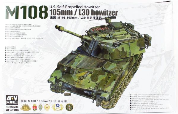 1/35 M108 105mm Kundağı Motorlu Tankı Maketi, AFV Club 35108