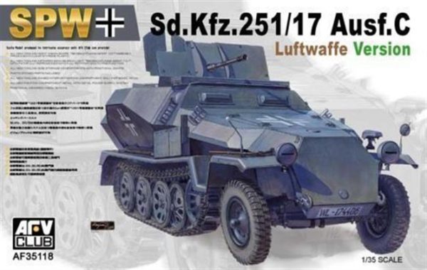 1/35 Sd.Kfz. 251/17 Lufwaffenausführung Tank Maketi, AFV Club 35118