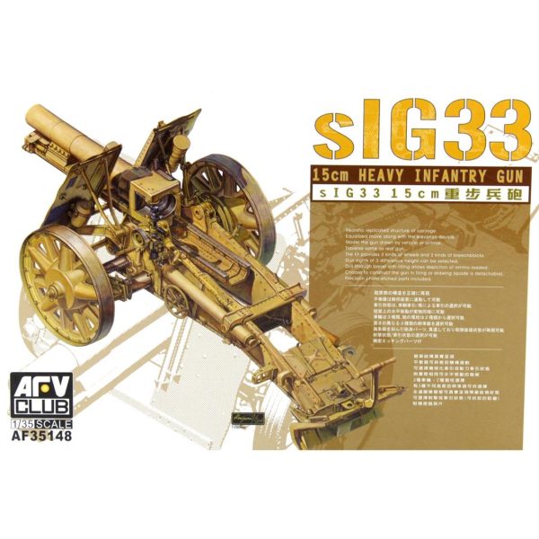 1/35 sIG 33 15 cm Heavy Infantry Gun Top Obüs Maketi, AFV Club 35148