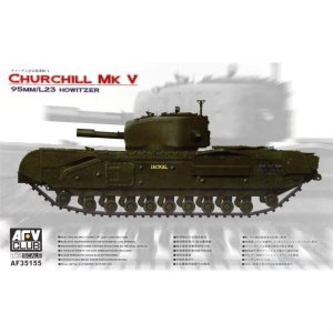 1/35 Churchill Mk V 95mm/L23 Howitzer Tank Maketi, AFV Club 35155
