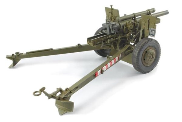 1/35 105mm HOWITZER M2A1 Arabalı M2A2 (WW II Version) Topu Maketi, AFV Club 35182 - Görsel 3