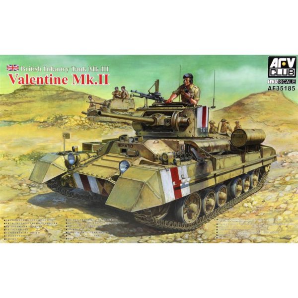 1/35 British Infantry Tank Mk.III Valentine Mk.II Tank Maketi, AFV Club 35185