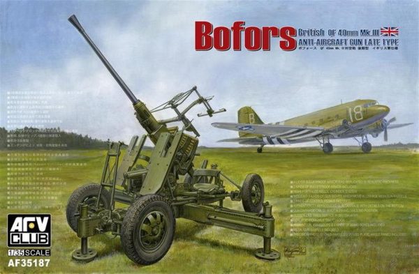 1/35 British Version of Bofors 40mm MK.III Uçaksavar Maketi, AFV Club 35187