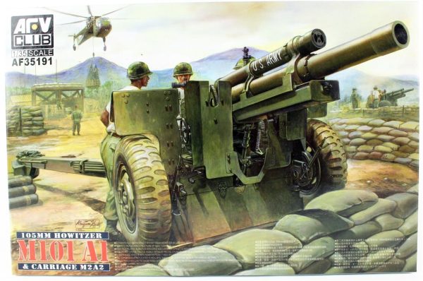 1/35 105mm HOWITZER M101A1 & M2A2 Arabalı Topu Maketi, AFV Club 35191