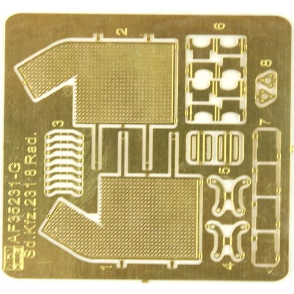 1/35 Sd.kfz.231 Schwere Panzerspähwagen Sd.Kfz.231 8-Rad Early Type Tank Maketi, AFV Club 35231 - Görsel 5