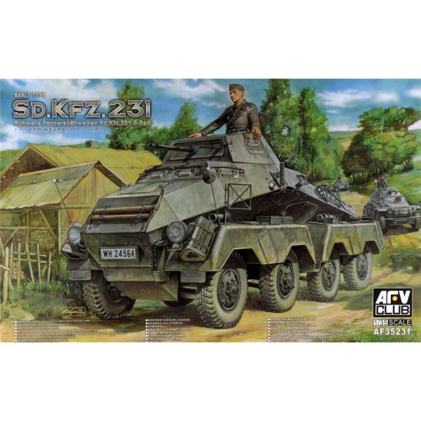 1/35 Sd.kfz.231 Schwere Panzerspähwagen Sd.Kfz.231 8-Rad Early Type Tank Maketi, AFV Club 35231