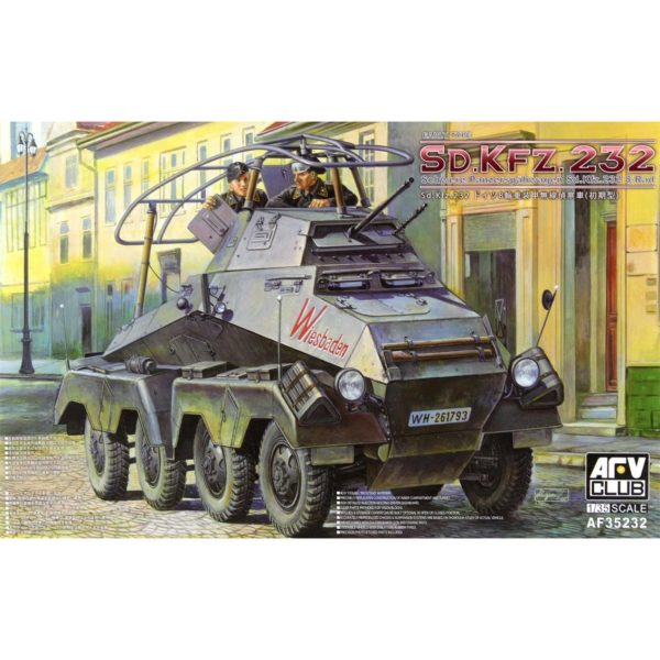 1/35 Sd.Kfz.232 Schwere Panzerspähwagen Sd.Kfz.232 8-Rad Early Type Tank Maketi, AFV Club 35232