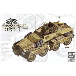 1/35 Sd.Kfz.233 8-Rad w/7.5cm Gun Askeri Araç Maketi, AFV Club 35233