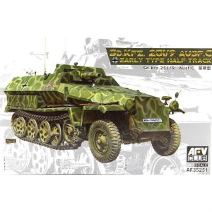 1/35 Sd.Kfz. 251/9 Ausf. C Early type half-track Askeri Araç Maketi, AFV Club 35251